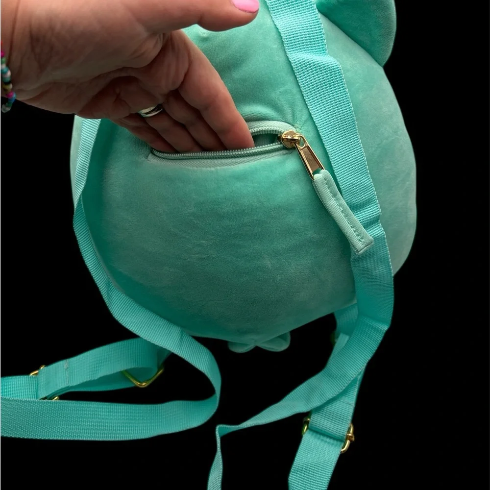 Squishmallows Teal & Cream Owl Kids Backpack – Adorable School or Travel Bag